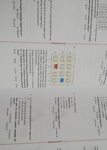 TYT KPSS Matematik Soru Bankası Benim Hocam - Görsel 3