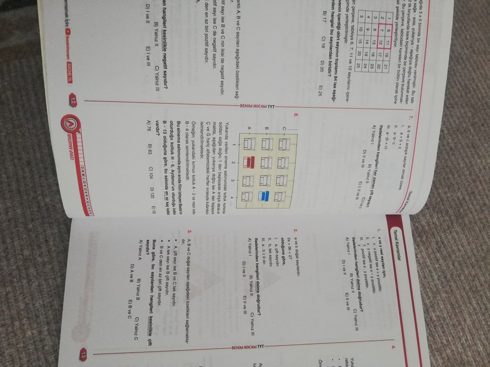 TYT KPSS Matematik Soru Bankası Benim Hocam - Görsel 3