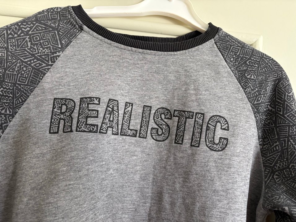 Gri Desenli Erkek Sweatshirt - Görsel 2