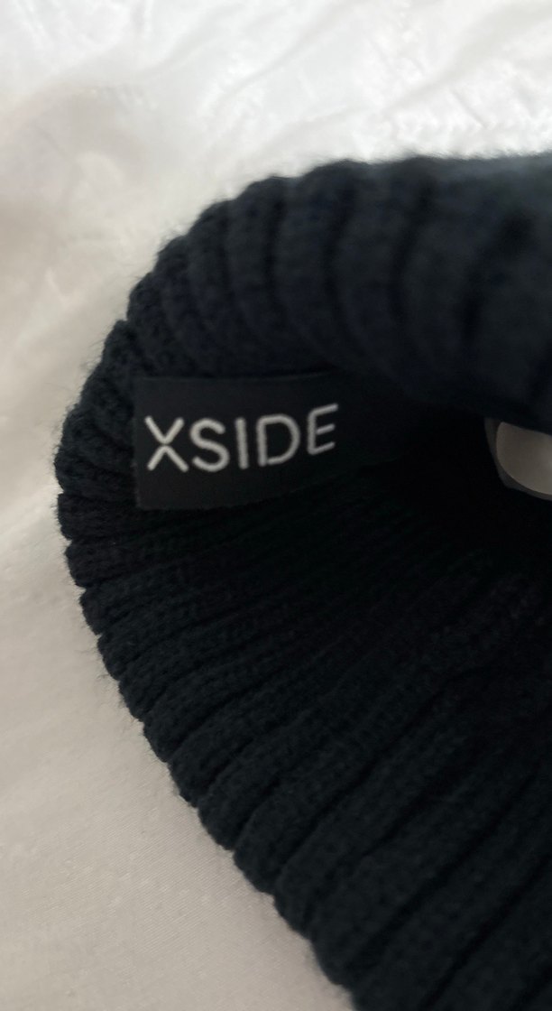 Siyah Örgü Unisex koyu lacivert bere - Görsel 2