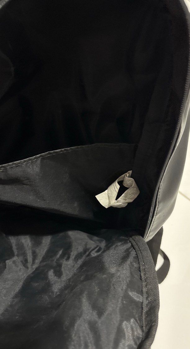 Siyah DEFACTO Gri Deri Fermuarlı Kadın Sırt Çantası - Görsel 3