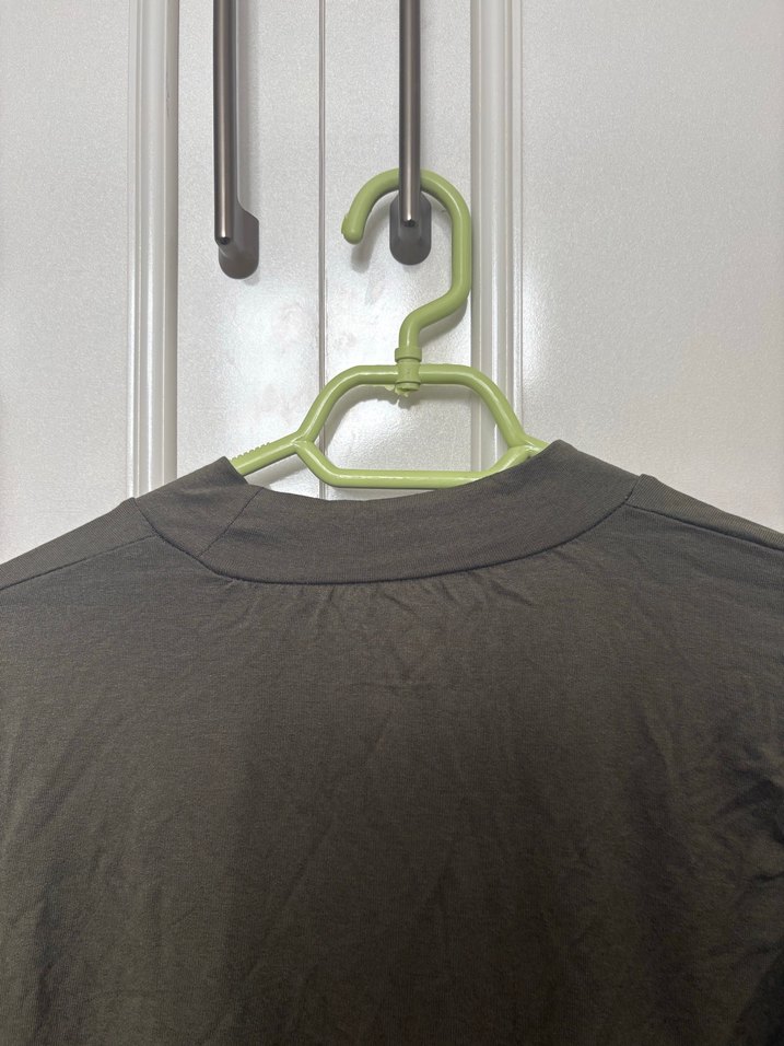 Kadın Haki Balıkçı Dik Yaka Uzun Kollu bluz - Görsel 2