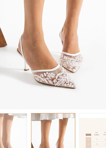 Kadın Beyaz Gelin Stiletto - Görsel 3