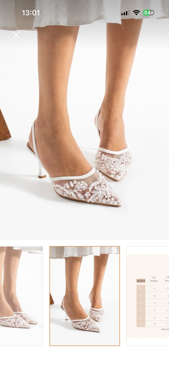 Kadın Beyaz Gelin Stiletto - Görsel 3
