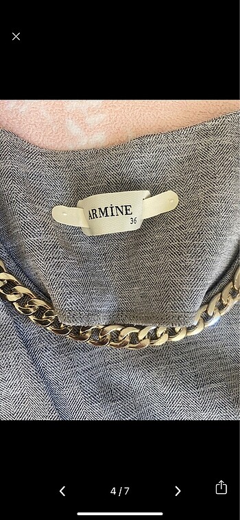 s Beden gri Renk Armine kap