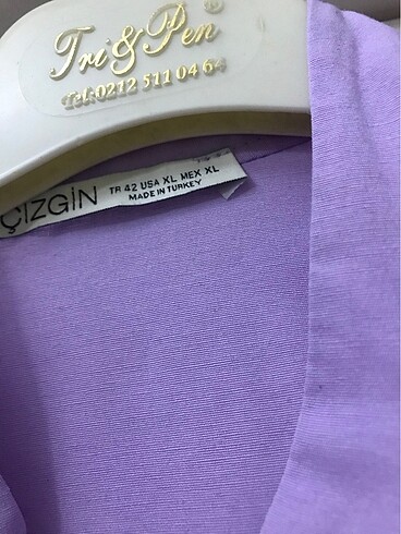 xl Beden mor Renk Tesettür tunık