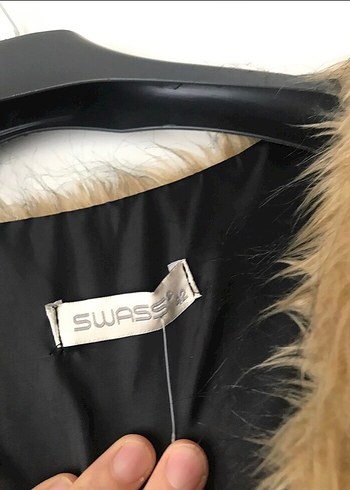 Kürk Detaylı Uzun Mavi Kadın Yelek fiyat uygundur - Görsel 5