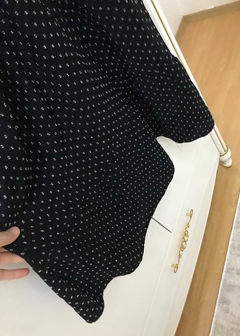 Siyah Puantiyeli Uzun Elbise - Görsel 3