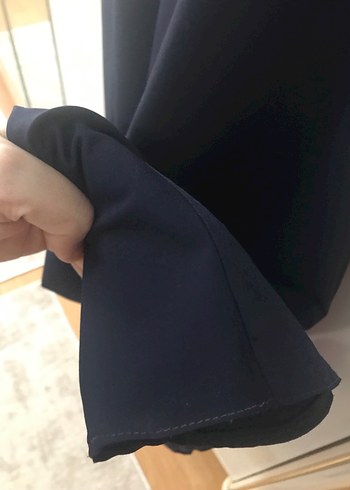 Nakışlı Siyah Uzun Kollu Uzun Elbise - Görsel 6