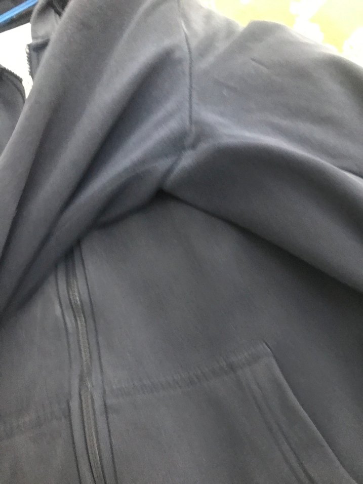 Erkek Lacivert Kapüşonlu Fermuarlı Sweatshirt 4xl - Görsel 2