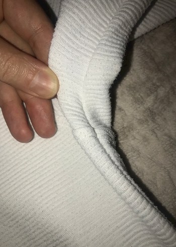 Düğmeli Beyaz Erkek Sweatshirt - Görsel 7