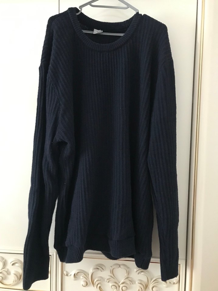 Lacivert  Erkek Regular Fit Örgü Kazak - Görsel 5