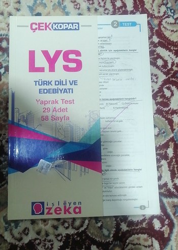LYS Türk Dili ve Edebiyatı Yaprak Test Kitabı