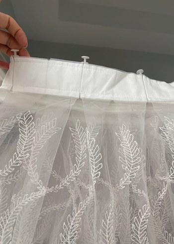 Ekru renk tül perde - Görsel 5