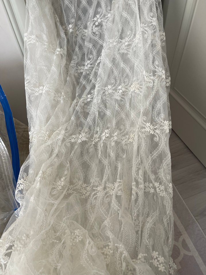 Ekru renk tül perde - Görsel 2