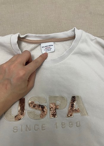 USPA Sweatshirt ve Bej Eşofman Altı Takımı - Görsel 2