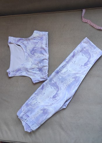 Zara Mor Batik Desenli Kız İkili Takım