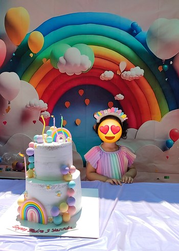  Beden çeşitli Renk Arka fon perde Gökkuşağı modeli