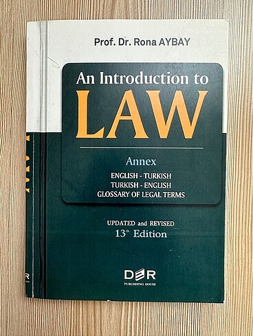 Introduction to Law - Hukuka Giriş ders kitabı