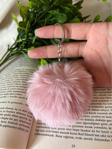 Ponpon Anahtarlık (Pembe)