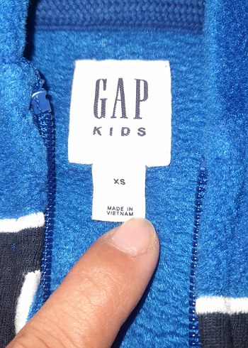 5 Yaş Beden GAP Erkek Mavi Fermuarlı Sweatshirt