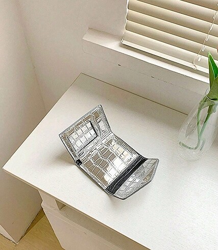 Zara silver cüzdan