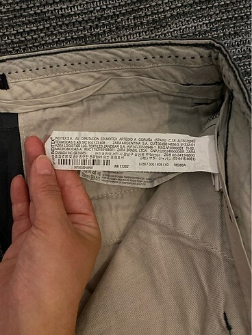 40 Beden haki Renk Zara erkek pantolonu