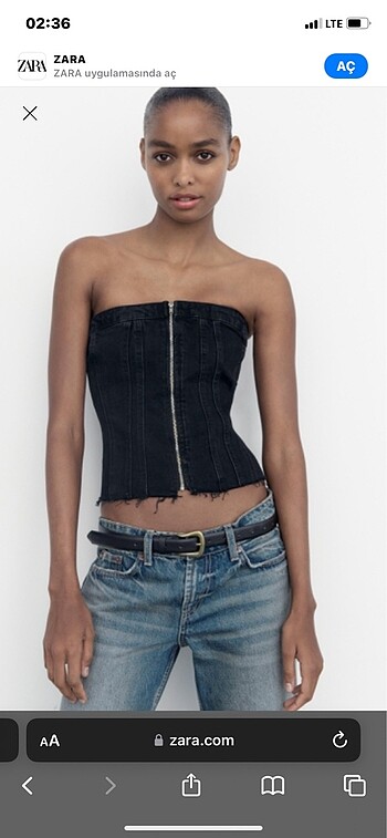 Zara korse top