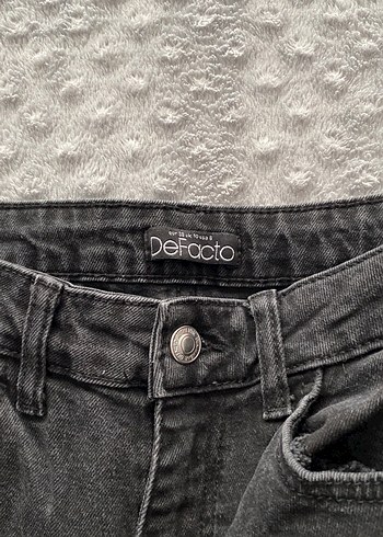 Defacto Gri İspanyol paça Kadın Kot Pantolon