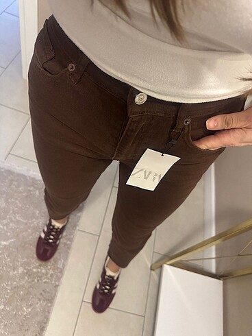 34 Beden Kahve rengi jean