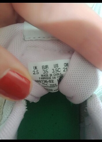 35 Beden Puma çocuk Spor ayakkabı orjinal 