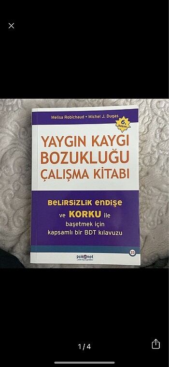 yaygın kaygı bozukluğu çalışma kitabı