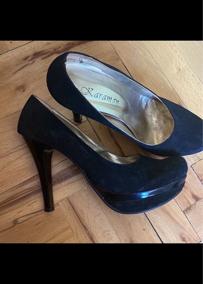 SİYAH TOPUKLU AYAKKABI - Görsel 2