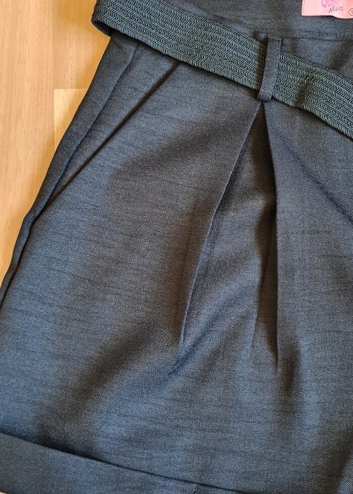 Keten şort - Görsel 3