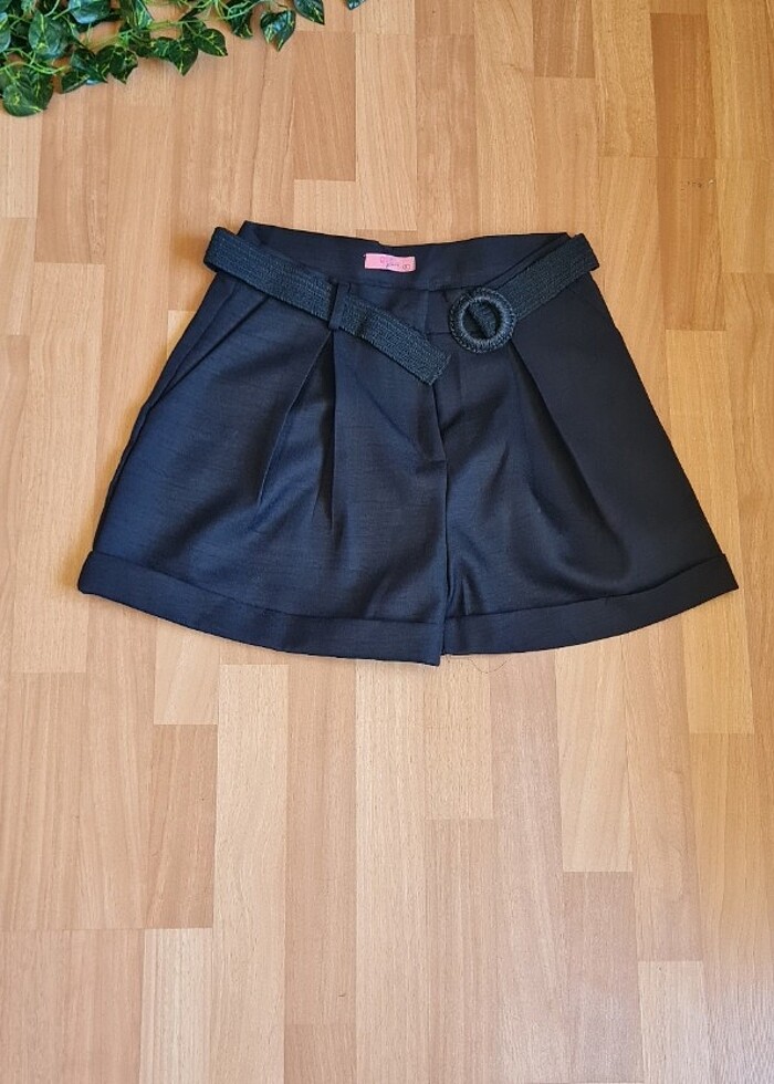 Keten şort - Görsel 4