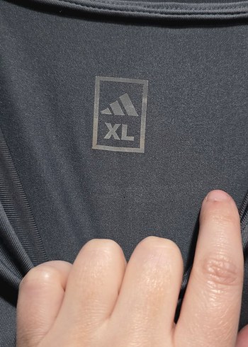 Gri Adidas  Kısa Kollu Tişört - Görsel 3