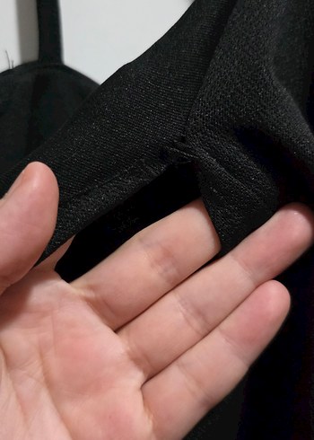 Siyah Strappy Midi Gotik Abiye Elbise - Görsel 2