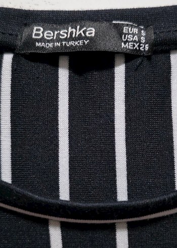 Çizgili, Uzun, Kayık Yaka Kadın Elbise - Görsel 5