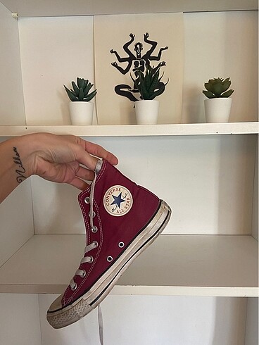 Bilekli Bordo Converse