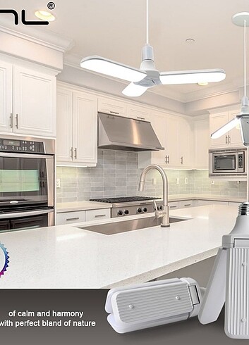 48W 3 KOLLU BEYAZ LED PERVANE AMPUL
