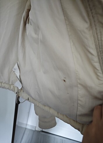 s Beden beyaz Renk Bershka şişme mont