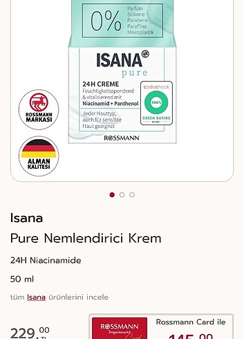 isana nemlendirici