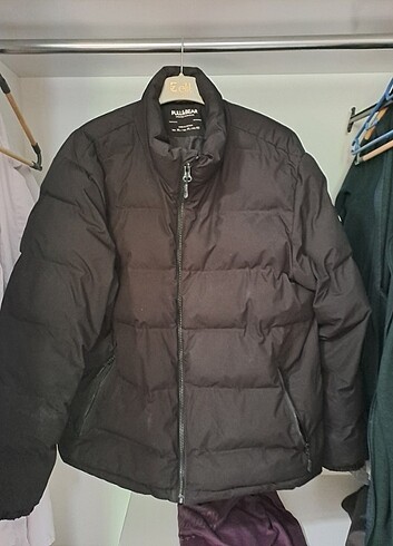 Pull&Bear Erkek Siyah Mont XL