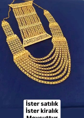 Zincir Detaylı Parlak Altın Vücut Zinciri - Görsel 7