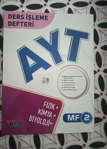 Ayt fizik, biyoloji, kimya ders işleme defteri 
