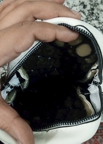 Beyaz Kapitone Deri Kadın Çanta - Görsel 3