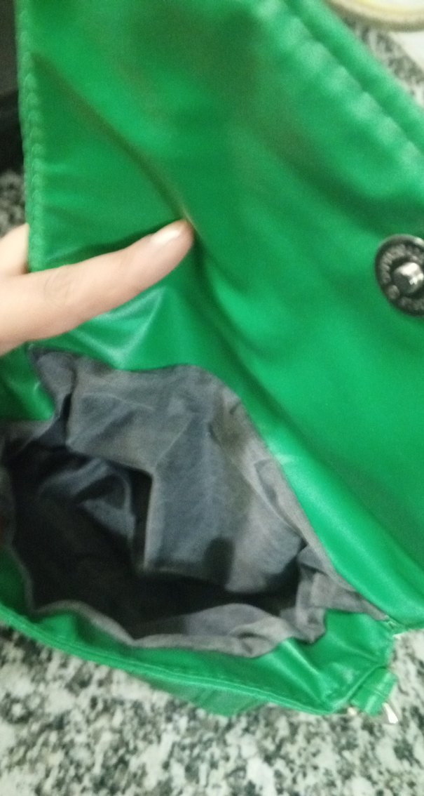 Yeşil Kemerli Deri Kadın Omuz Çantası - Görsel 3