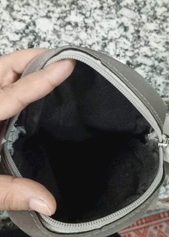 Gri Yılan Desenli Erkek Omuz Çantası - Görsel 2