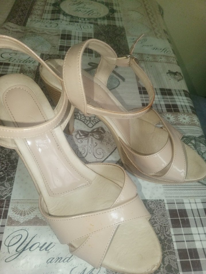 Diger Bej Topuklu Kadın Ayakkabı - Görsel 2