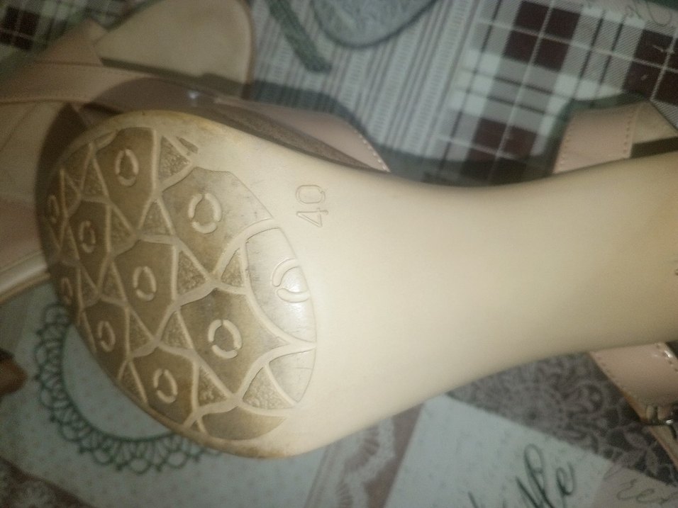 Diger Bej Topuklu Kadın Ayakkabı - Görsel 4